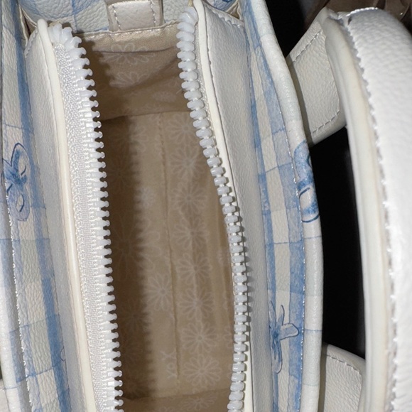 Betsey Johnson Blue and White Mini Crossbody Bag - Picture 10 of 12